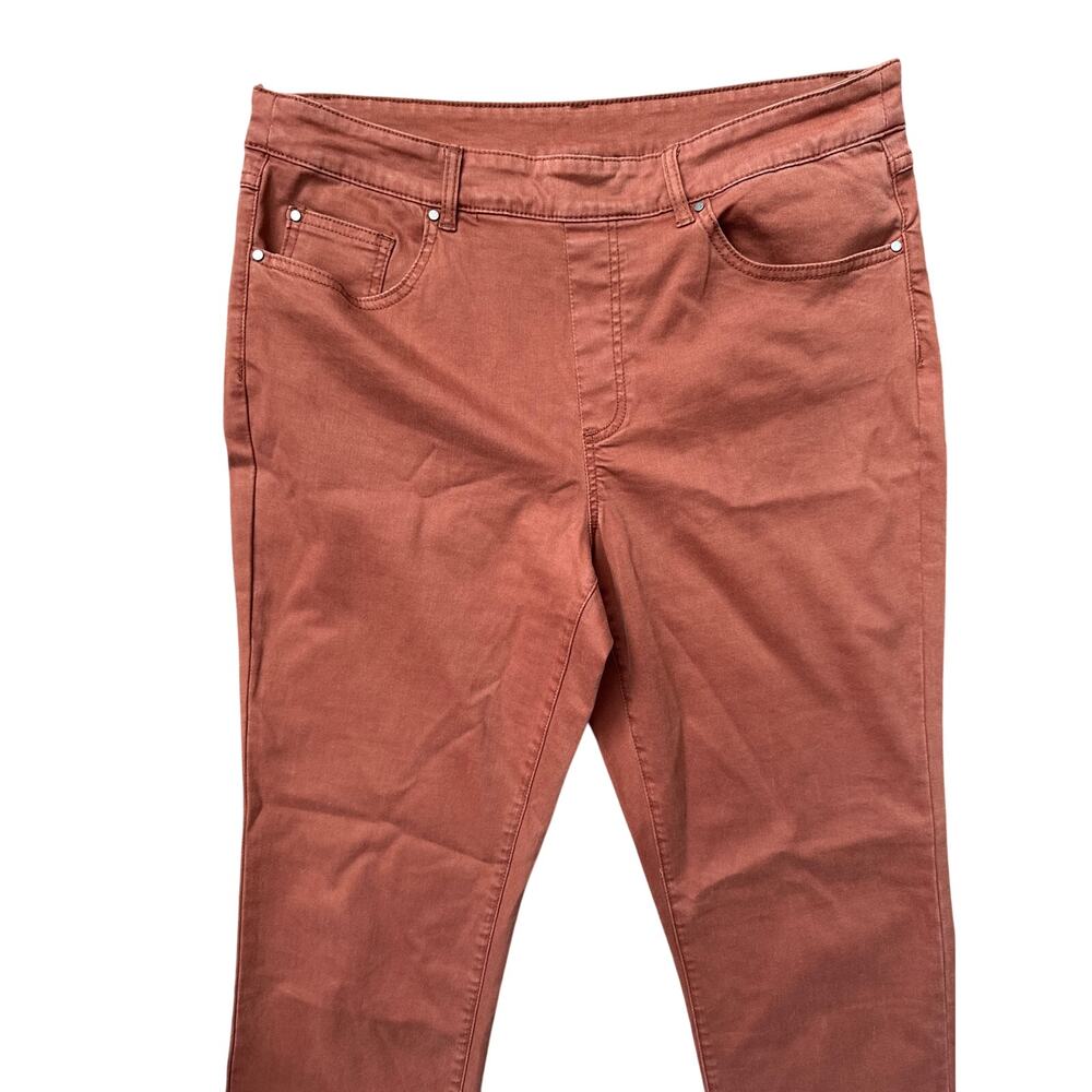 Tribal Plus Flatten-It Pull-On Stretch‎ Straight Leg Pants Copper Size 14 - Picture 4 of 7